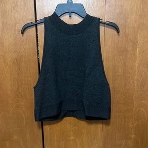 NWT Dark grey Victoria’s Secret vest w/ with claps going up the back.